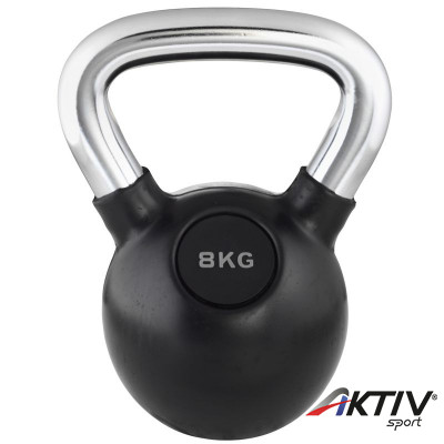 Kettlebell Trendy fekete-króm 8 kg