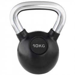 Kettlebell Trendy fekete-króm 10 kg Fitness Trendy