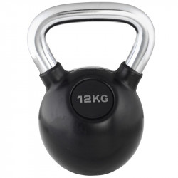 Kettlebell Trendy fekete-króm 12 kg Fitness Trendy
