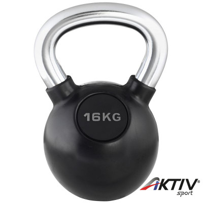 Kettlebell Trendy fekete-króm 16 kg