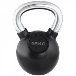 Kettlebell Trendy fekete-króm 16 kg Fitness Trendy