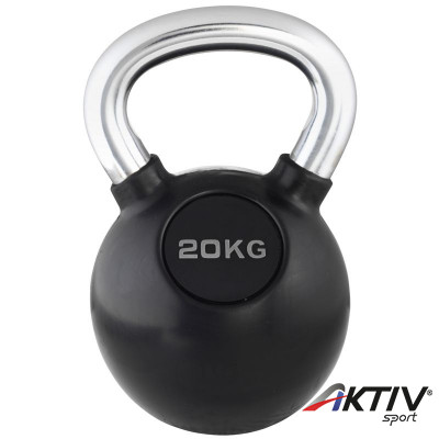 Kettlebell Trendy fekete-króm 20 kg