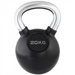 Kettlebell Trendy fekete-króm 20 kg Fitness Trendy