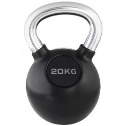 Kettlebell Trendy fekete-króm 20 kg Fitness Trendy