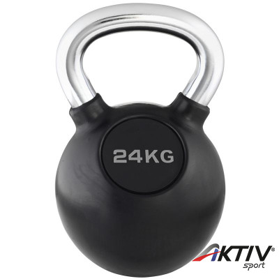 Kettlebell Trendy fekete-króm 24 kg