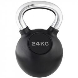 Kettlebell Trendy fekete-króm 24 kg Fitness Trendy