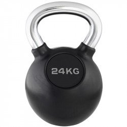 Kettlebell Trendy fekete-króm 24 kg Fitness Trendy