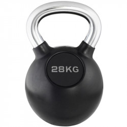Kettlebell Trendy fekete-króm 28 kg Fitness Trendy