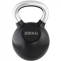 Kettlebell Trendy fekete-króm 28 kg Fitness Trendy