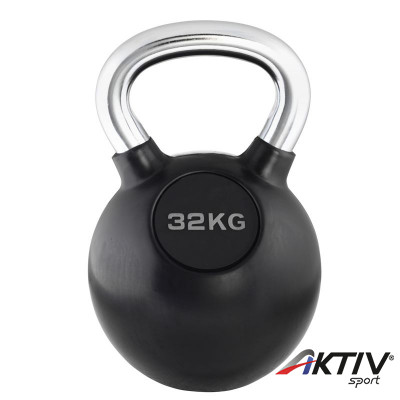 Kettlebell Trendy fekete-króm 32 kg