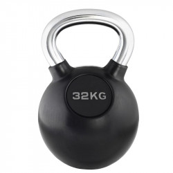 Kettlebell Trendy fekete-króm 32 kg Fitness Trendy