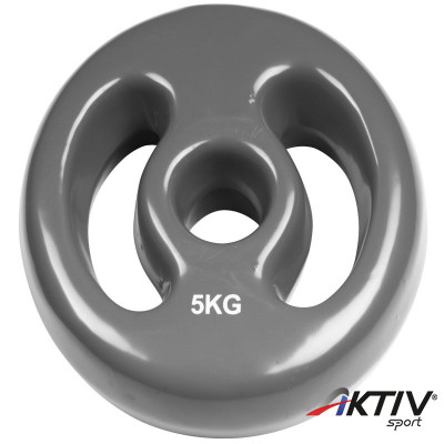 Súlyzótárcsa Trendy 5 kg szürke