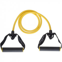 Gumikötél szivacsmarkolattal Trendy Gymtube gyenge sárga Fitness Trendy