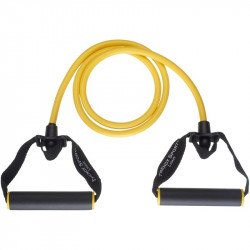 Gumikötél szivacsmarkolattal Trendy Gymtube gyenge sárga Fitness Trendy