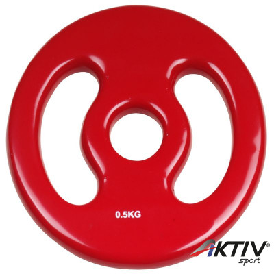 Súlyzótárcsa Trendy 0,5 kg piros