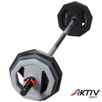 Súlyzókészlet Trendy Premium Pump 18,5 kg fekete-szürke