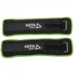 Csukló- és bokasúly Aktivsport 2x2 kg fekete-zöld