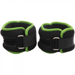 Csukló- és bokasúly Aktivsport 2x2 kg fekete-zöld