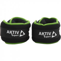 Csukló- és bokasúly Aktivsport 2x2 kg fekete-zöld