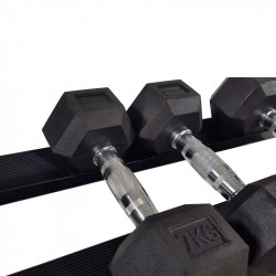Professzionális egykezes súlyzótartó állvány 2 soros Tunturi