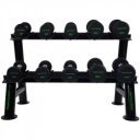 Két soros kézisúlyzó tartó állvány 10 párhoz Tunturi PRO