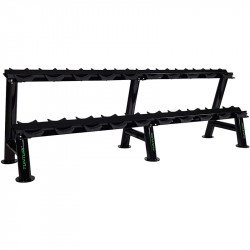 Két soros kézisúlyzó tartó állvány 10 párhoz Tunturi PRO Fitness Tunturi