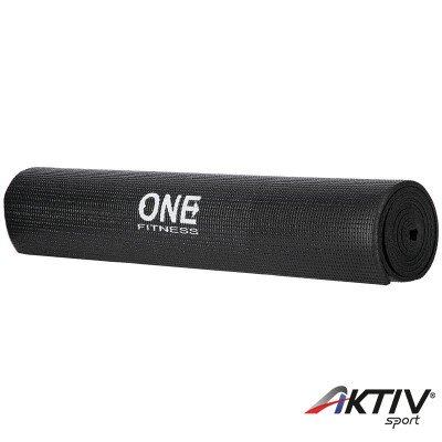 Jóga matrac One Fitness YM02 173x61x0,6 cm fekete