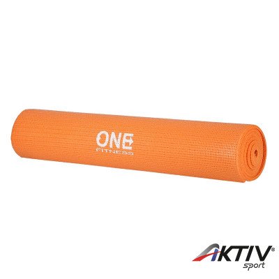 Jóga matrac One Fitness YM02 173x61x0,6 cm narancs