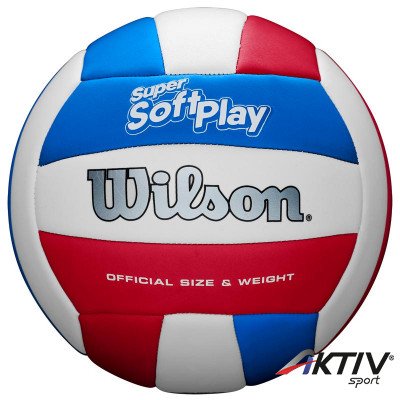 Röplabda Wilson Super Soft Play VB fehér-kék-piros