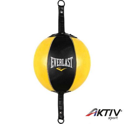 Duplavégű ütőlabda Everlast bőr fekete-sárga