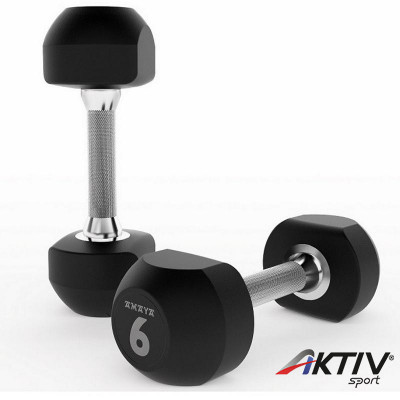 Kézisúlyzó gumírozott Amaya 6 kg