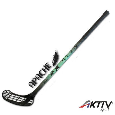Floorball ütő Apache 95/106 cm jobbos zöld