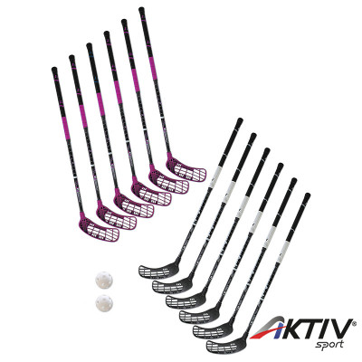 Floorball készlet Pearl 96/108 cm IFF 2x6 ütő