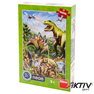 Puzzle 100 db XL Dino Dinók világa