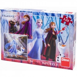 Puzzle 3x55 db Dino Jégvarázs 2 Puzzle Dino