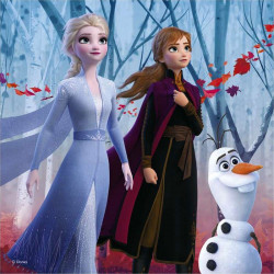 Puzzle 3x55 db Dino Jégvarázs 2