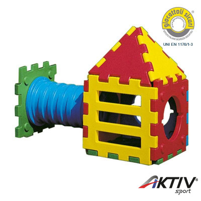 Mászókészlet alagúttal, létrával Cubic A