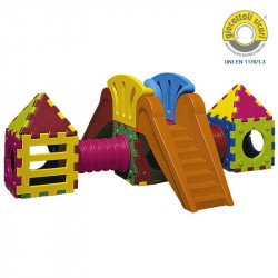 Mászókészlet nagy csúszdával Cubic I2000 Játszótéri eszközök Italveneta Didattica