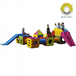 Mászókészlet csúszdákkal Cubic M2000 Játszótéri eszközök Italveneta Didattica