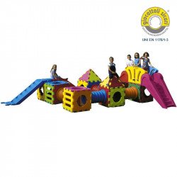 Mászókészlet csúszdákkal Cubic M2000 Játszótéri eszközök Italveneta Didattica