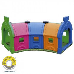 Házikós mászóalagút 3 elem Wagon A Játszótéri eszközök Italveneta Didattica