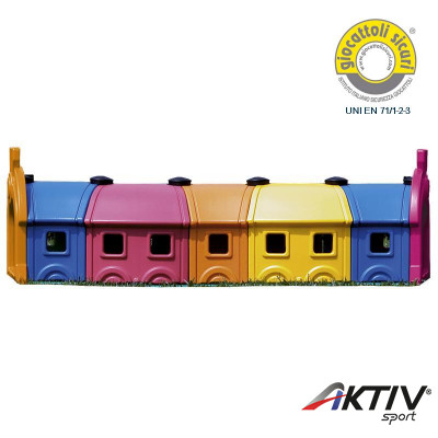 Házikós mászóalagút 5 elem Wagon B