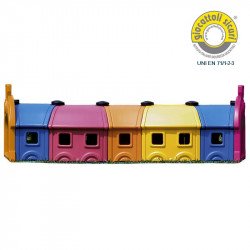 Házikós mászóalagút 5 elem Wagon B Játszótéri eszközök Italveneta Didattica