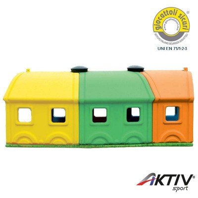 Házikós mászóalagút 3 elem Wagon C