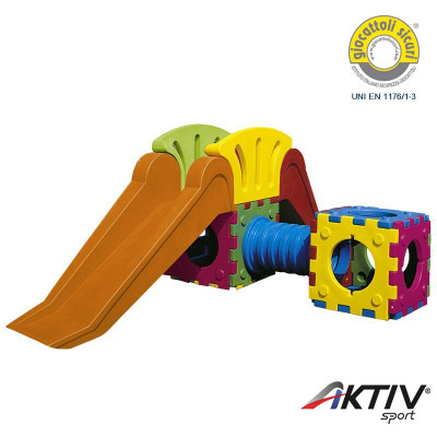 Mászókészlet nagy csúszdával Cubic L2000