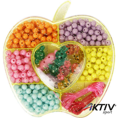 Műanyag gyöngyfűző készlet - többféle