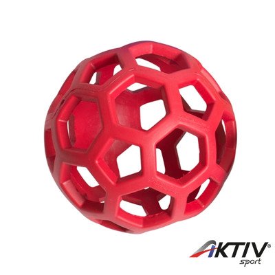 Rácsos labda 12 cm piros