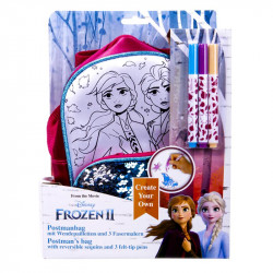 Jégvarázs II - kifesthető táska és 3 db filctoll Kreatív készletek