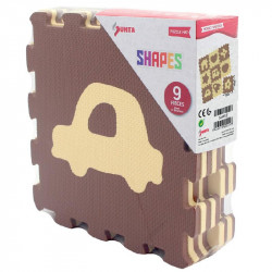 Ház és autó 9 darabos habszivacs szőnyeg puzzle Játék Regio