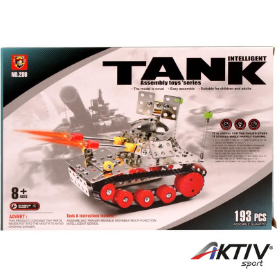 Tank 193 darabos fém építőjáték